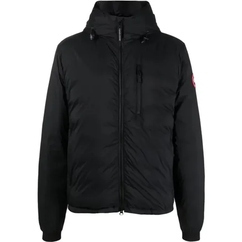 Lodge Hooded Jacket Feather Down , male, Sizes: XL, M, L - Canada Goose - Modalova