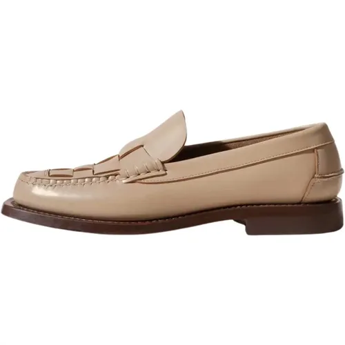 Stilvolle Sand Mocassino Loafers , Herren, Größe: 41 EU - Hereu - Modalova