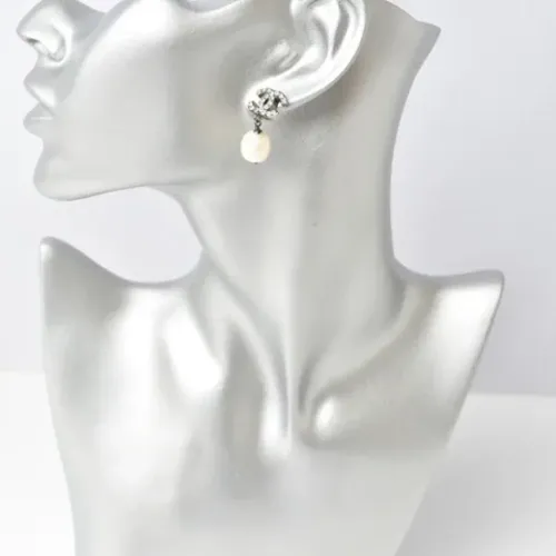 Pre-owned Silver Metal Chanel Earrings , unisex, Sizes: ONE SIZE - Chanel Vintage - Modalova