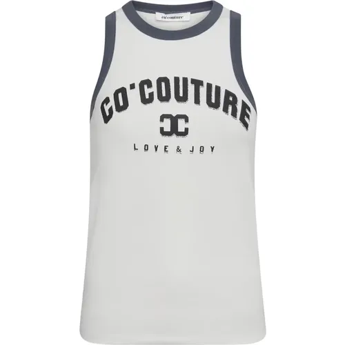 Sportliches Edgecc Tank Top Weiß , Damen, Größe: S - Co'Couture - Modalova