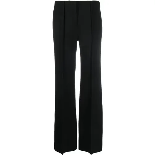 Silk Straight Leg Trousers , female, Sizes: S, XS - Jil Sander - Modalova