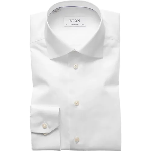 Contemporary Twill Shirt - Versatile Style , male, Sizes: L, 5XL, 3XL, 6XL, 2XL, XL, 4XL - Eton - Modalova