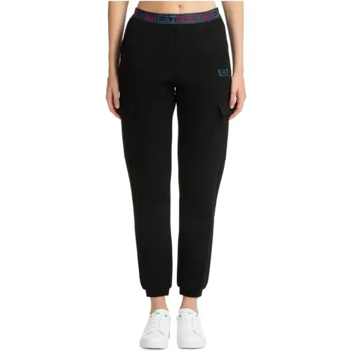 Elastischer Bund Logo Sweatpants - Emporio Armani EA7 - Modalova