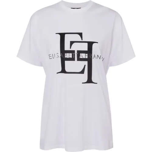 Logo T-Shirt - Lässiger Stil - Elisabetta Franchi - Modalova