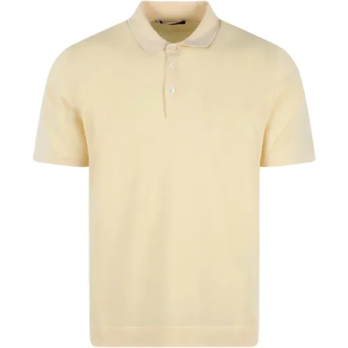 Cotton Knit Polo Shirt , male, Sizes: S, L, M, XL - Drumohr - Modalova