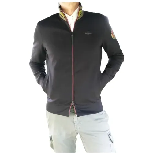 Zippered Jacket , male, Sizes: 2XL, 4XL, S - aeronautica militare - Modalova