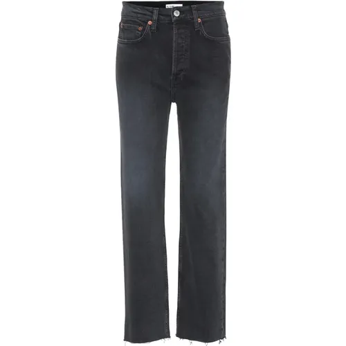 High Rise Comfort Stretch Jeans , female, Sizes: W23, W25, W24 - Re/Done - Modalova