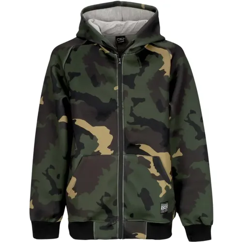 Camo Kapuzen Neopren Jacke , Herren, Größe: L - Propaganda - Modalova