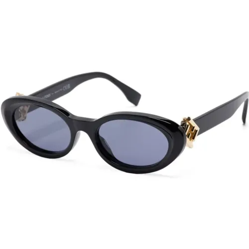 Fe40140U 01A Sunglasses , female, Sizes: 53 MM - Fendi - Modalova