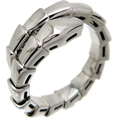 Pre-owned White Gold rings , female, Sizes: ONE SIZE - Bvlgari Vintage - Modalova