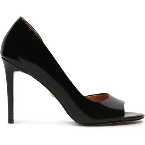 Leder Peep Toe Pumps , Damen, Größe: 36 EU - Kazar - Modalova