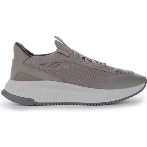 Titanium Evo Grey Sneakers Men , male, Sizes: 8 UK, 7 UK, 10 UK - Boss - Modalova