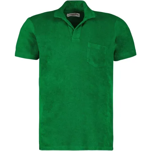 Terry Cotton Polo Shirt , Herren, Größe: S - Orlebar Brown - Modalova