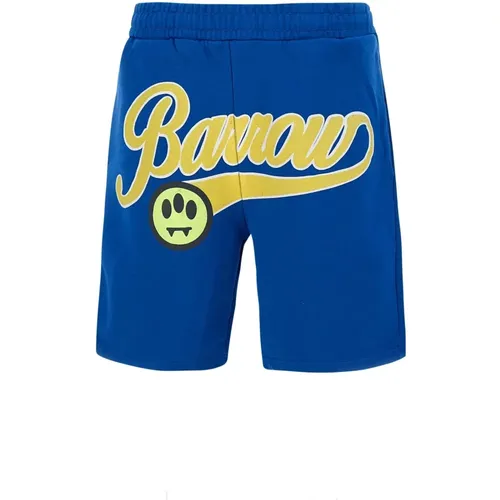 Kobaltblaue Bermuda Baumwollshorts , Herren, Größe: L - BARROW - Modalova