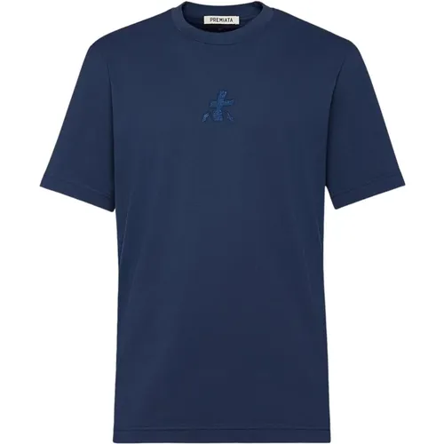 Kurzarmiges Baumwoll-T-Shirt mit Logo , Herren, Größe: XL - Premiata - Modalova