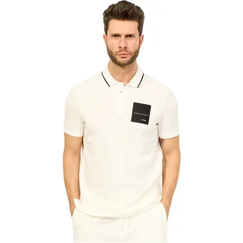 Cotton Polo Shirt , male, Sizes: S, L, XL, M, 2XL - Armani Exchange - Modalova