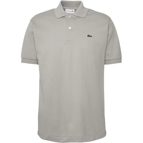 Klassisches Baumwoll-Poloshirt - Grau , Herren, Größe: 2XL - Lacoste - Modalova