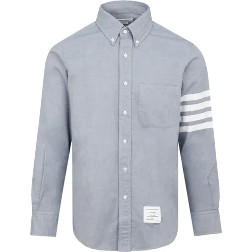 Straigth fit Flannel Shirt , male, Sizes: XL - Thom Browne - Modalova
