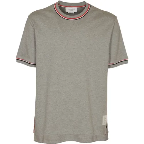 Stylish T-shirts and Polos , male, Sizes: L, XL - Thom Browne - Modalova
