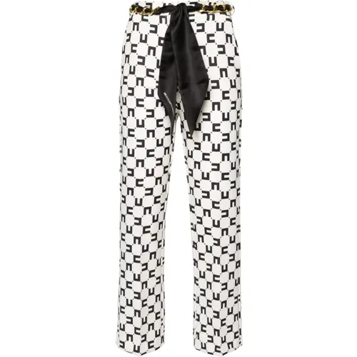 Stylish Trousers , female, Sizes: L - Elisabetta Franchi - Modalova