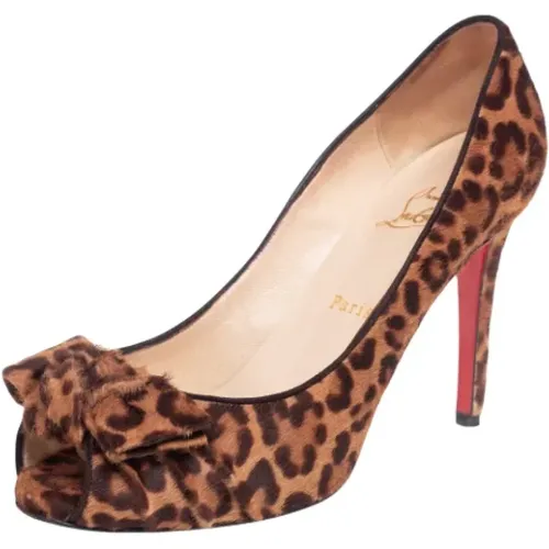 Pre-owned Fabric heels , female, Sizes: 6 UK - Christian Louboutin Pre-owned - Modalova