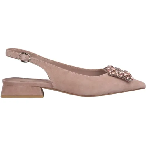 Flat Shoe Brooch , female, Sizes: 5 UK, 8 UK, 3 UK, 4 UK, 7 UK, 6 UK - Alma en Pena - Modalova
