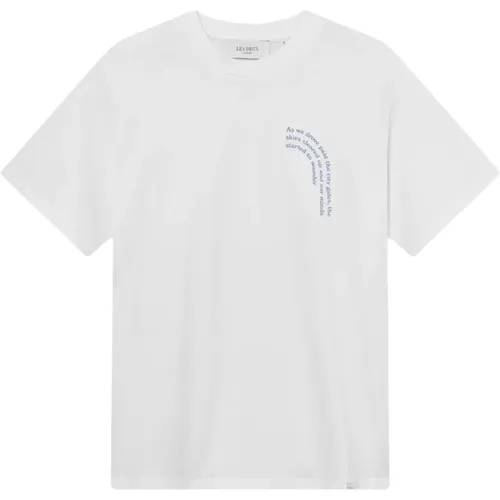 Watercolor Coastal T-Shirt , male, Sizes: S, M, L, XL - Les Deux - Modalova
