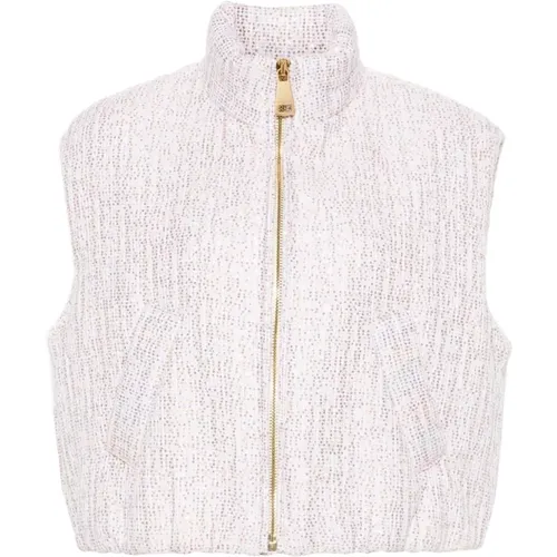 Tweed Cropped Joy Vest , female, Sizes: S L30, 2XS - Khrisjoy - Modalova
