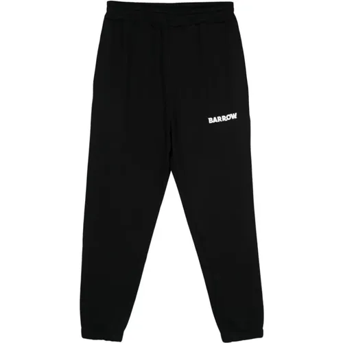 Schwarze Sweatpants für Männer und Frauen , Herren, Größe: L - BARROW - Modalova