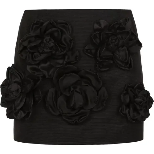 Floral Ottoman Skirt , female, Sizes: S, M - Dolce & Gabbana - Modalova