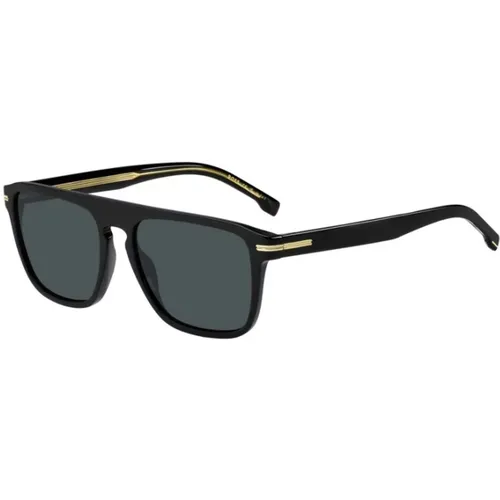 Frame Blue Lens Sunglasses , unisex, Sizes: 56 MM - Hugo Boss - Modalova