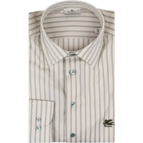 Striped Shirt with Embroidered Pegasus , male, Sizes: 2XL, L, M, XL, 3XL - ETRO - Modalova