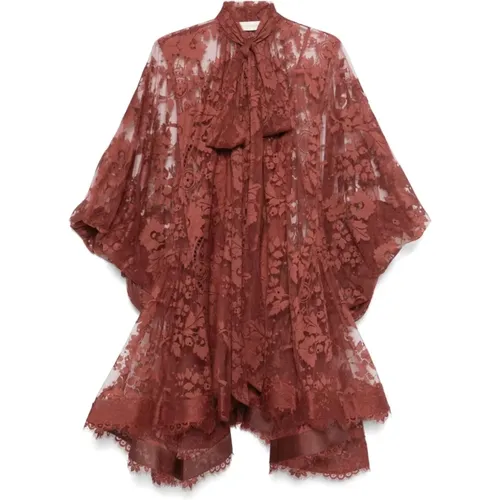 Floral Lace Mini Dress , female, Sizes: S - Zimmermann - Modalova