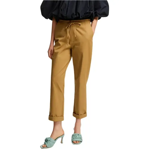 Camel Fomo Trousers , female, Sizes: M, S - Essentiel Antwerp - Modalova