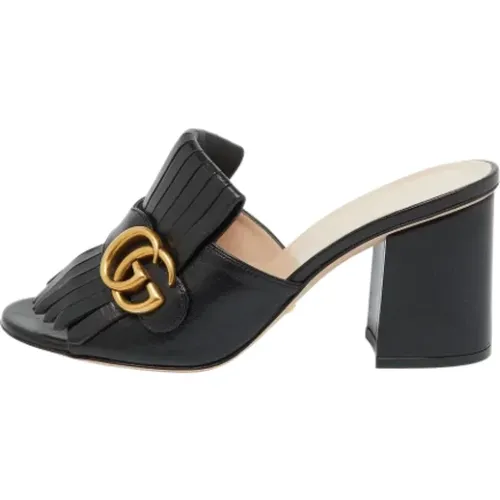 Pre-owned Leather sandals , female, Sizes: 4 1/2 UK - Gucci Vintage - Modalova