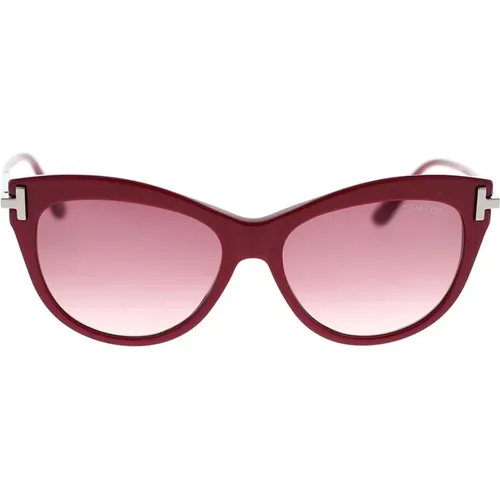 Stilvolle Cat-Eye Sonnenbrille - Tom Ford - Modalova