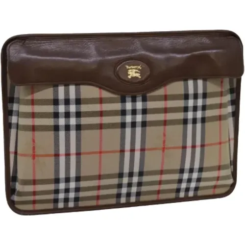 Pre-owned Cotton clutches , female, Sizes: ONE SIZE - Burberry Vintage - Modalova