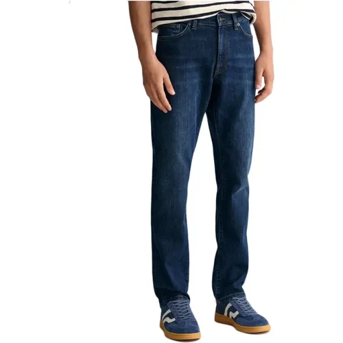 Slim Jeans Elevate Denim Game , male, Sizes: W29, W32, W40, W36, W33 - Gant - Modalova