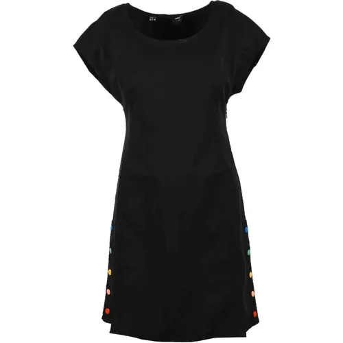 Stilvolles Schwarzes Kleid für Frauen , Damen, Größe: 2XS - Love Moschino - Modalova