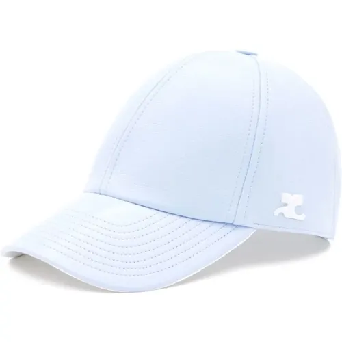 Blaue Logo-Patch Baseballkappe - Courrèges - Modalova