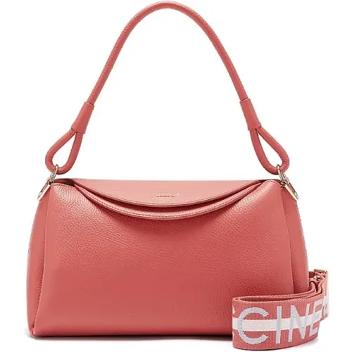 Bordeau Leather Handbag with Shoulder Strap , female, Sizes: ONE SIZE - Coccinelle - Modalova