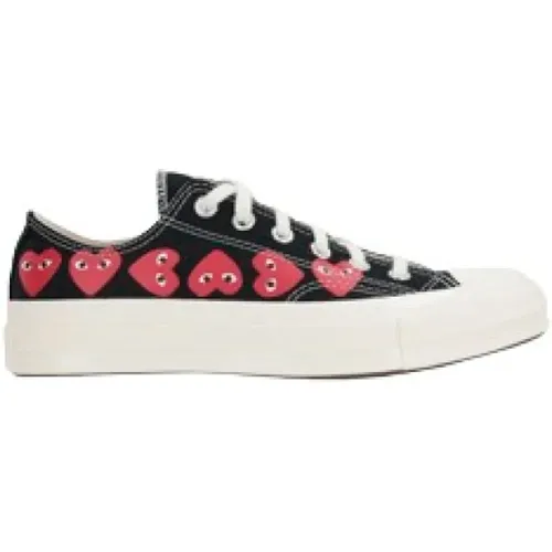 Converse Low-Top Sneakers with Heart Print , male, Sizes: 10 UK, 9 UK, 12 UK, 8 1/2 UK, 7 UK, 8 UK - Comme des Garçons Play - Modalova