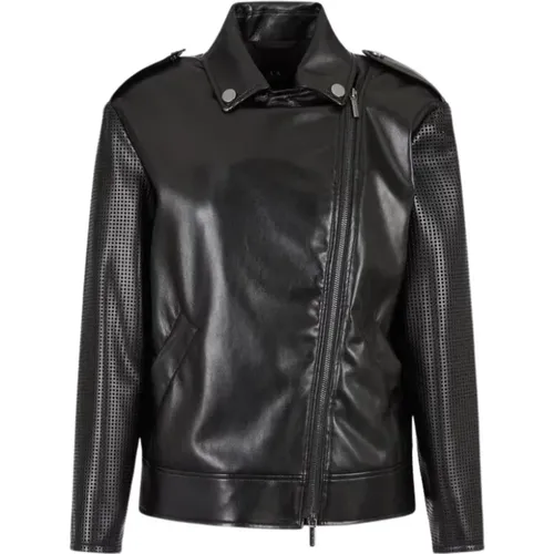 Biker Jacket , female, Sizes: S, XS - Armani Exchange - Modalova