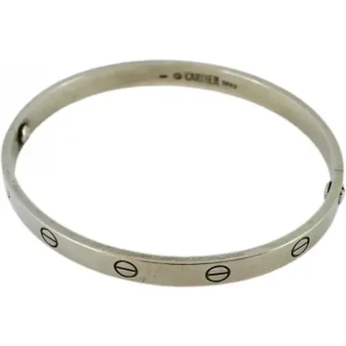 Pre-owned White Gold bracelets , female, Sizes: ONE SIZE - Cartier Vintage - Modalova