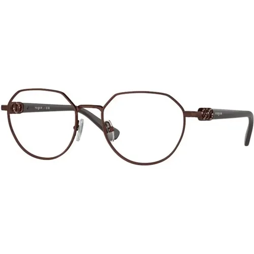 Kupfergestell Stilvolle Brille , unisex, Größe: 53 MM - Vogue - Modalova
