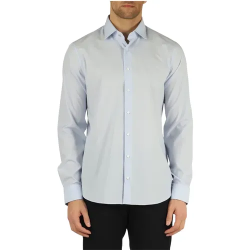 Slim Fit Cotton Shirt with Logo Embroidery , male, Sizes: 2XL, S, 5XL, M, 4XL, 3XL, L, XL - Michael Kors - Modalova