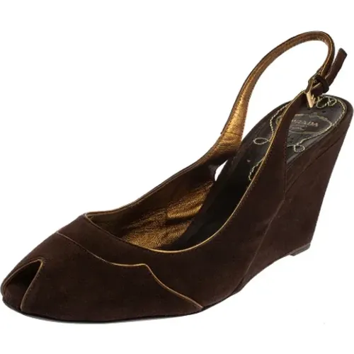 Pre-owned Wildleder sandals , Damen, Größe: 41 EU - Prada Vintage - Modalova