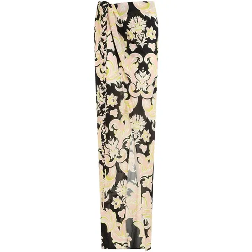 Black Long Skirt Wrap-On Design , female, Sizes: XS - ETRO - Modalova