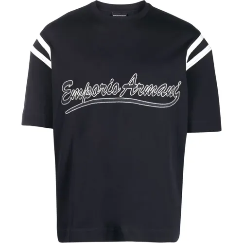 T-Shirts , male, Sizes: L, 2XL - Emporio Armani - Modalova