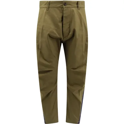 Cotton Trousers with Button Closure , male, Sizes: L, XL - Dsquared2 - Modalova